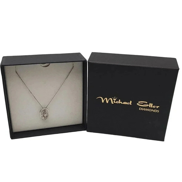 Michael Eller Diamonds Pendant Necklace Sterling Silver With Diamond Accents - Picture 1 of 8